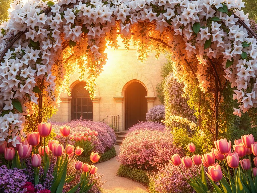 Jasmine archway garden